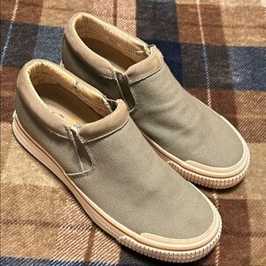 Tommy Bahama Tan Canvas Slip-On Sneakers